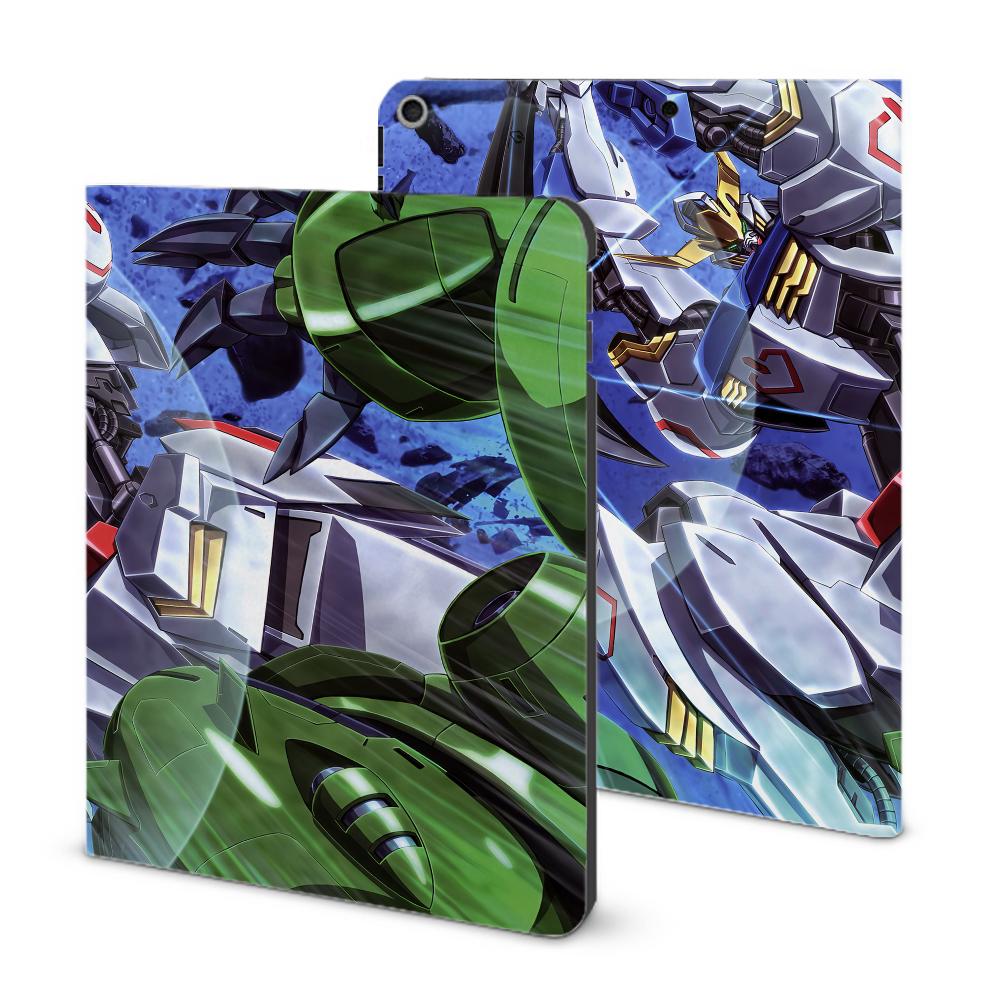 （画像用） 機動戦士ガンダム Mobile Suit Gundam IPad ケース ブック型 PUレザー TPU 耐衝撃 軽量 薄型 ペン収納なし 全面保護 IPad 各モデル対応
